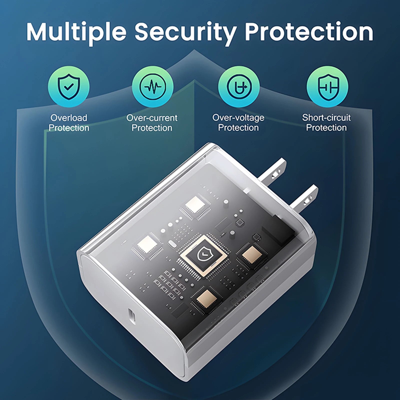 40W Fast Charger Set with USB-C Cable for iPhone 14/13/12/11 Pro Max, X/XS, iPad – Quick Charging Adapter