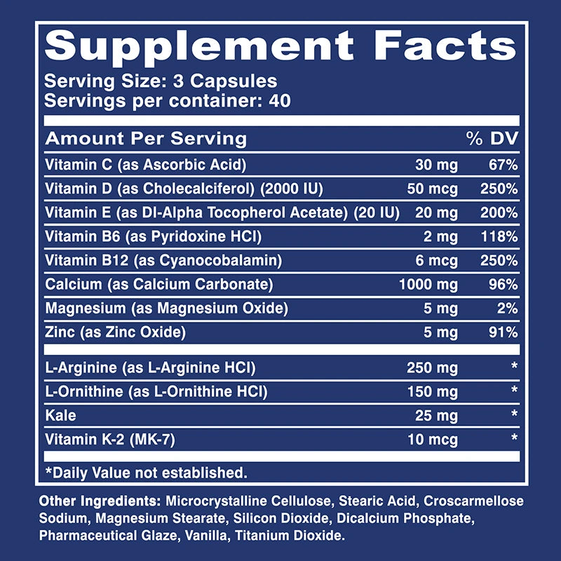 Pslalae Prime Height — Advanced Bone & Growth Support (120 Capsules)