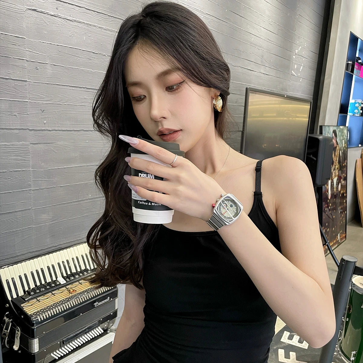 2025 new square watch for women niche light luxury ladies high-end women's watch trendy watch