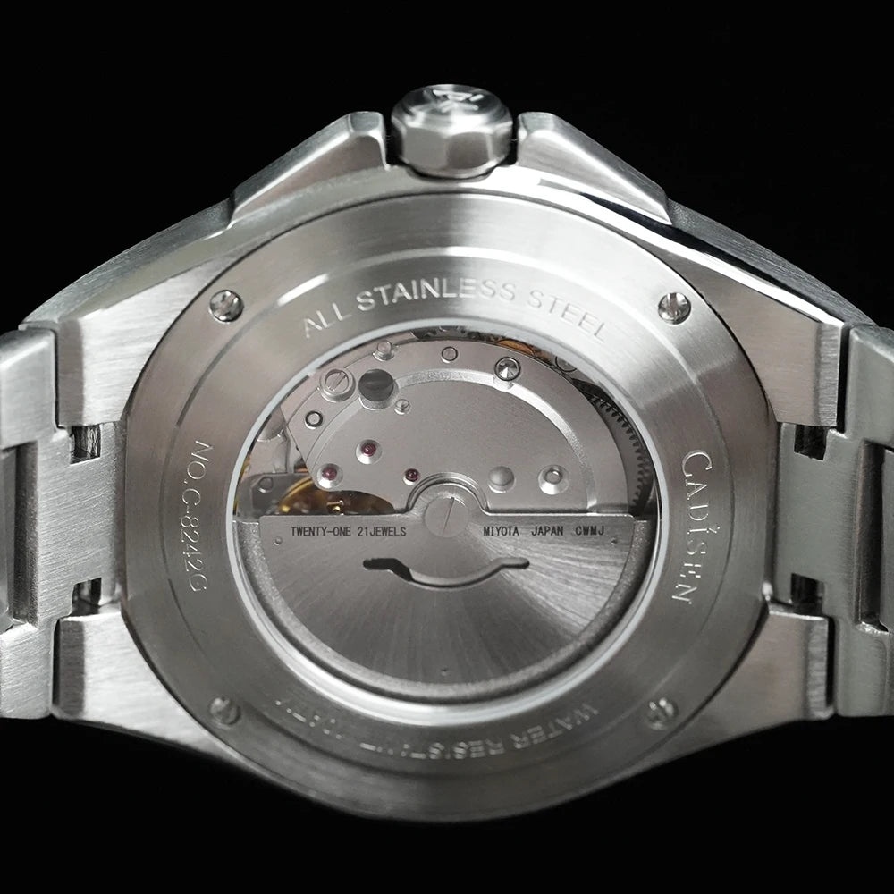 CADISEN 2026 Mens Watches Luxury Automatic Mechanical Watch For Men Japan MIYOTA 8215 Stainless Steel Sapphire Glass WristWatch