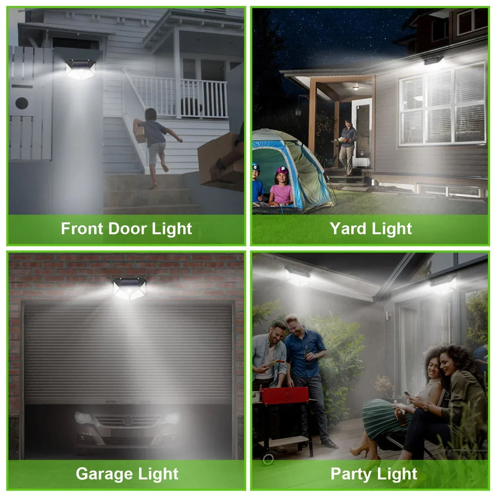 ESMARTER 100-LED Solar Motion Sensor Light (IP65, 270° Wide Beam)