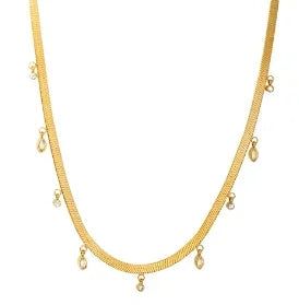 Merci Girl 18K Gold-Plated Triple-Layer Pendant Necklace — Stainless Steel, Waterproof & Colorfast