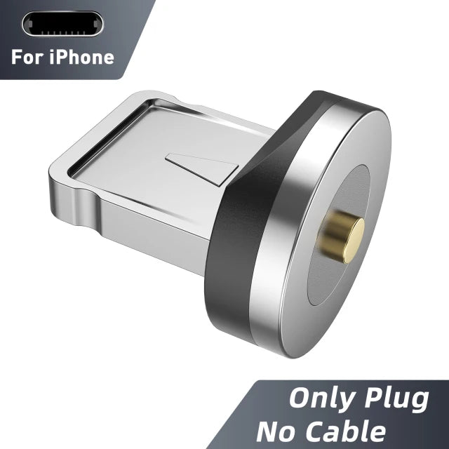 Magnetic Cable Type C Micro USB Cable Phone Charger 540 Degree Rotating Data Cable With LED For iPhone Xiaomi Huawei Samsung