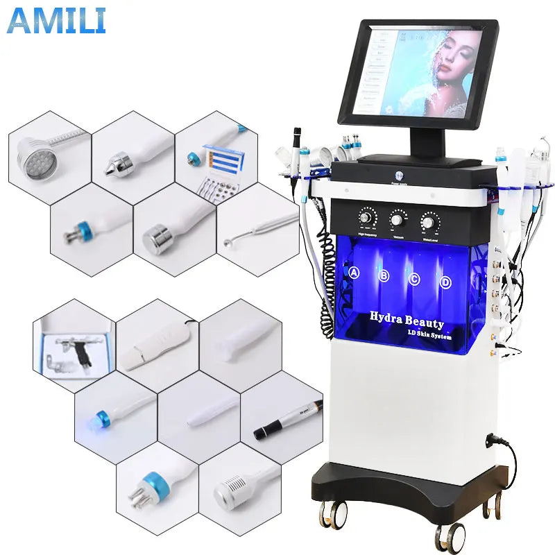 14 In 1 hydro facial  Machine Skin Peeling hydra beauty facial Hydradermabrasion Korea Aqua Peel Machine beautiful equipment