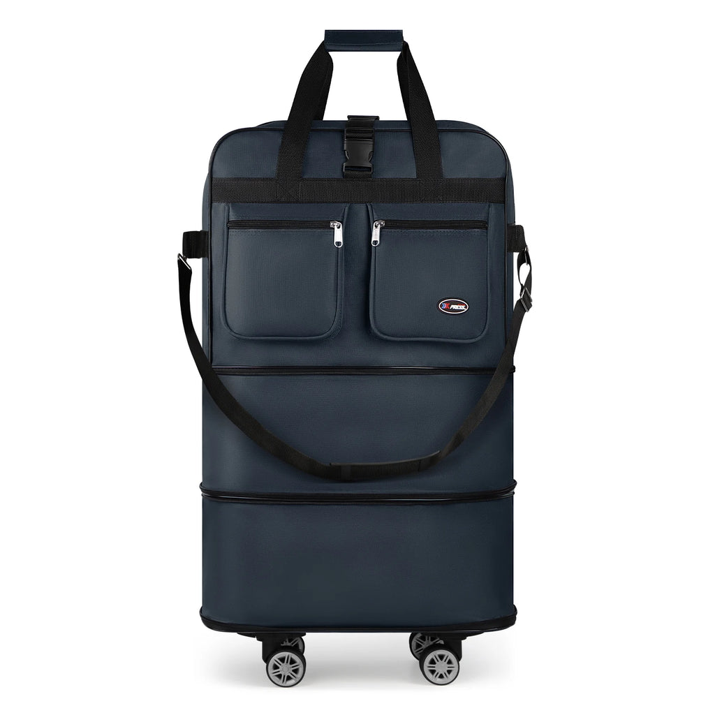 30/36/40 Inch Foldable Expandable Suitcase Bag Water-resistant Large Capacity Rolling Travel Luggage Bag For Moving Storage