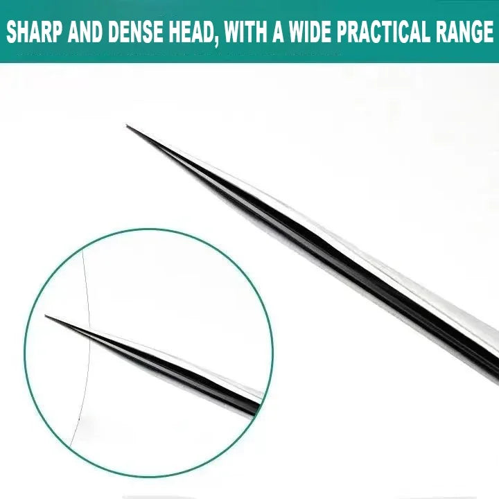 Stainless Steel Anti-static ESD Stainless Steel Tweezers Maintenance Industrial Precision Curved Straight Tweezers Repair Tool