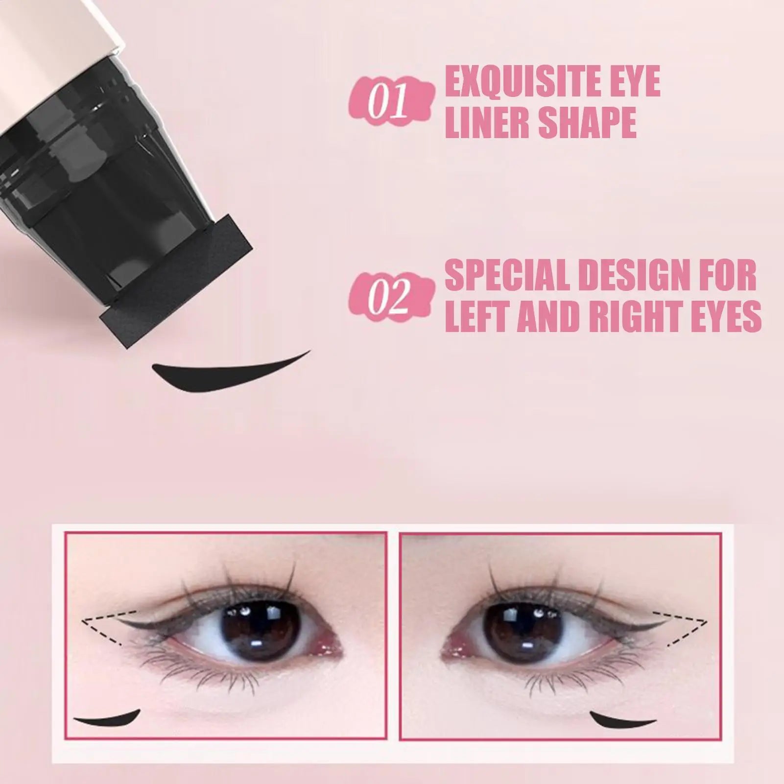Eye liner Winged Eye End Stamp Double-Tip Women Makeup Eye End Wing Stamp Waterproof Stencil Portable Quick Drying Cosmetics