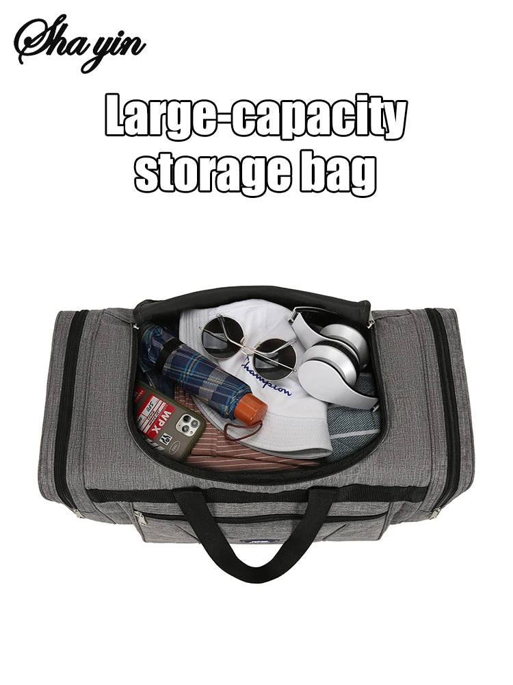 Oxford Waterproof Men Travel Bags Hand Luggage Big Travel Bag Business Large Capacity Weekend Duffle Travel Bag Fitness Bag