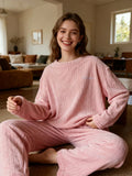 Pyjamas Women Winter Woman Pajamas Warm Women's Pajamas With Pants Pyjama Femme Ensemble Fleece-lined Set Loungewear Sets Woman
