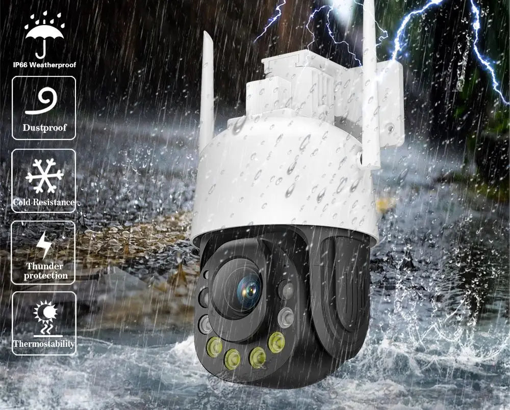50X 30X Optical Zoom 5MP PTZ Security Camera Outdoor Waterproof Wifi PTZ IP Camera Color Night Vision CCTV Human Detection ICSEE