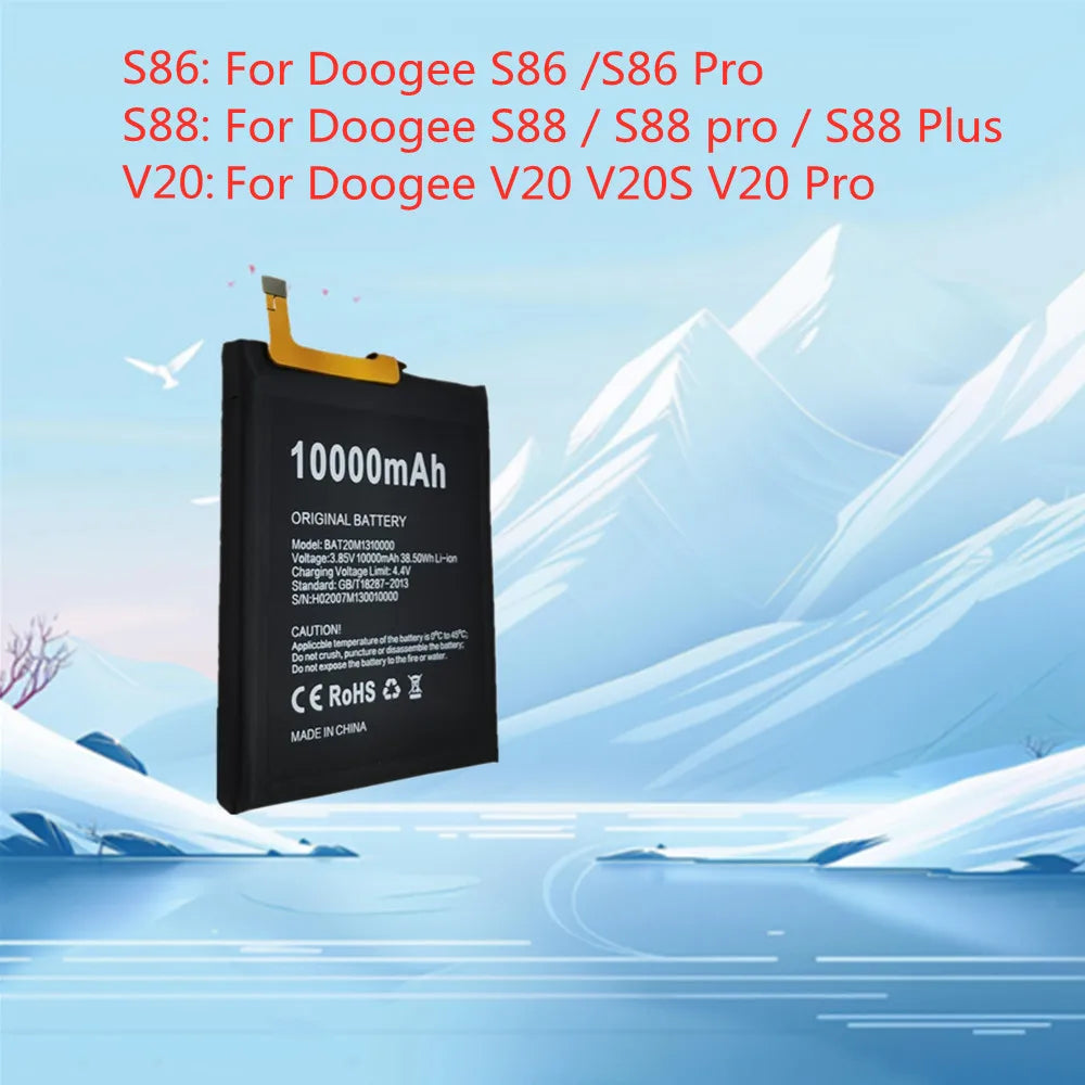 BAT20M1310000 100% Original Battery For Doogee S88 Pro Plus S88Plus S88Pro S86 Pro S86Pro V20 V20S V20 Pro V20Pro Batteries