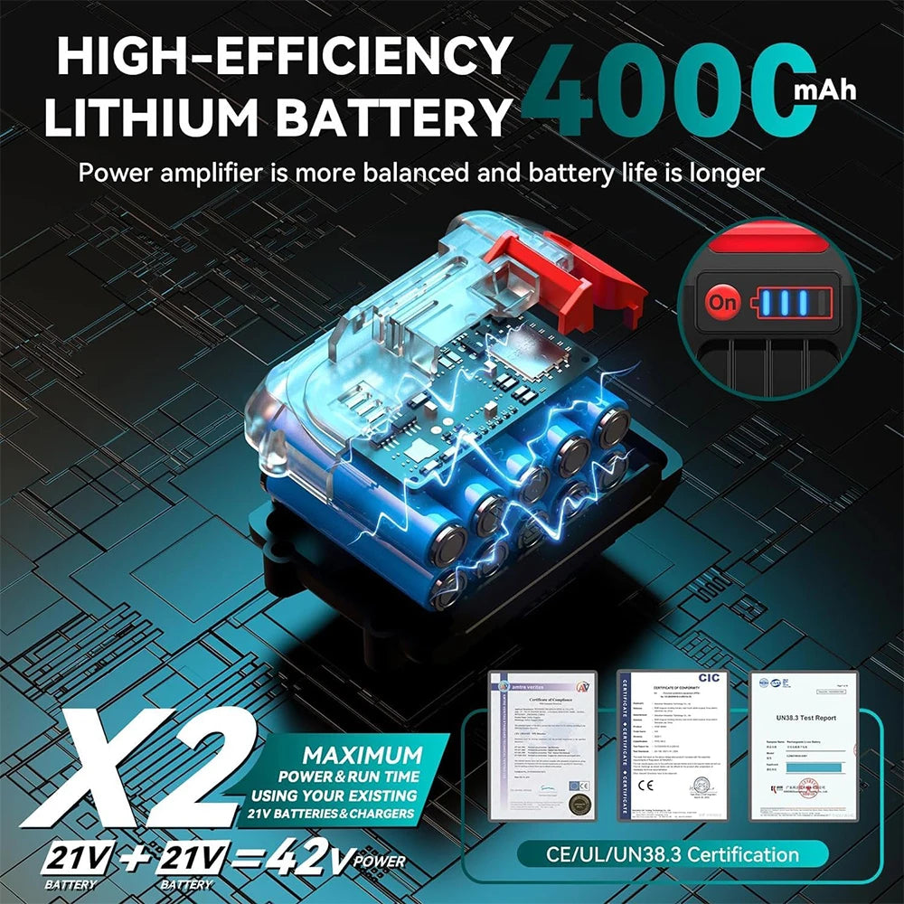 SEESII 8 Inch Electric Chainsaw Mini Cordless Chainsaw Wood Cutter Pruning Garden Power Tools For Makita 18V Battery pin