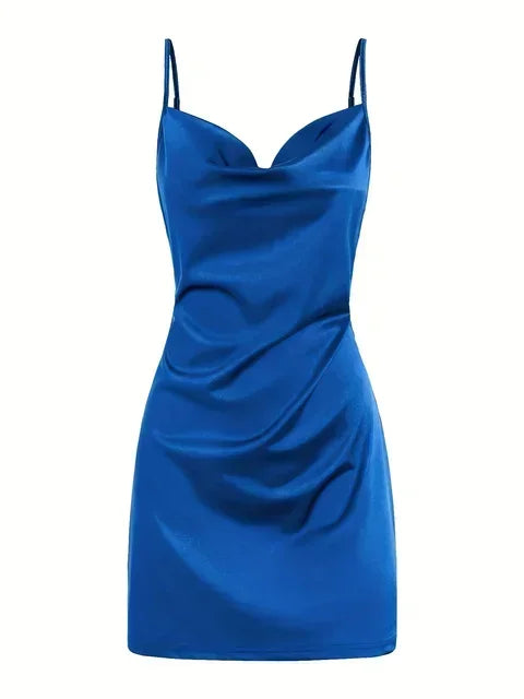 2024 Lady va va voom Satin hip suspender dress women's dress