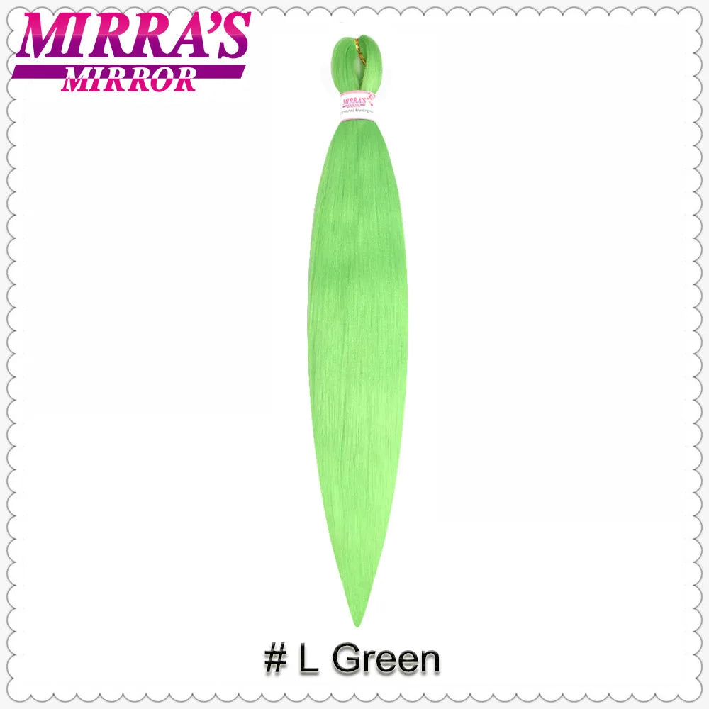 Corlorful Synthetic Jumbo Braids Hair Extensions 28 Inch Braiding Hair Pre Stretched Yellow Blue Green Red Pink Purple Braids