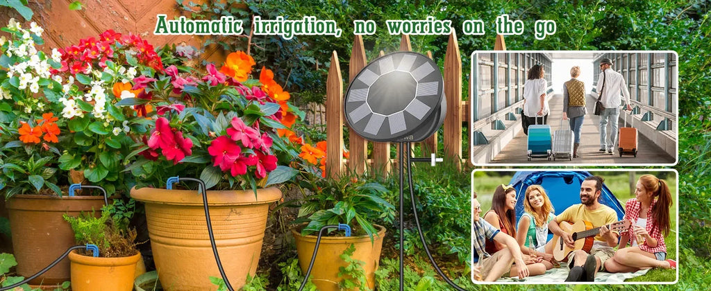 AISITIN Solar Automatic Drip Irrigation System Kit