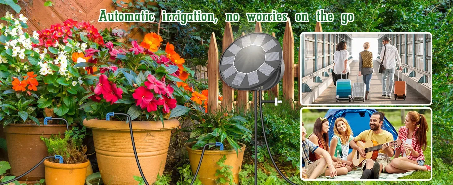 AISITIN Solar Automatic Drip Irrigation System Kit