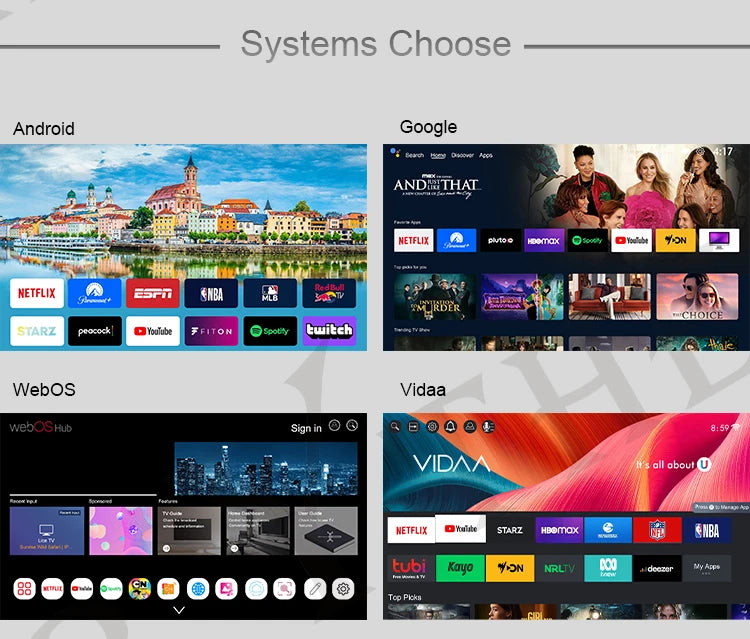 Factory 40 Inch Television Full HD 1080p LED TV 43 50 55 65inch Smart Tv Televisior