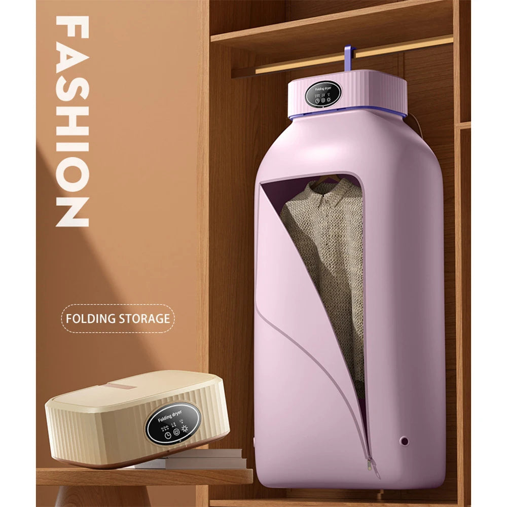 Folding Portable Clothes Dryer Mini Electric Laundry Dryer Hang Drying Rack Machine for Home Room Travel 110V 220V 전기의류건조 의류건조기