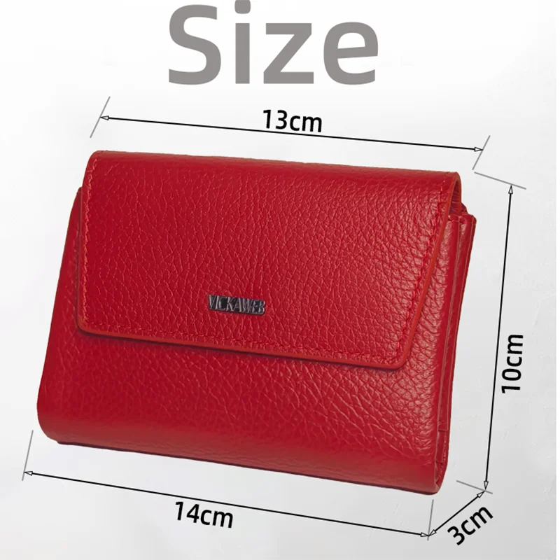 VICKAWEB Magnetic Wallet Women Short Genuine Leather Wallets Fashion Alligator Hasp Wallet Female Small Woman Wallets And Purses