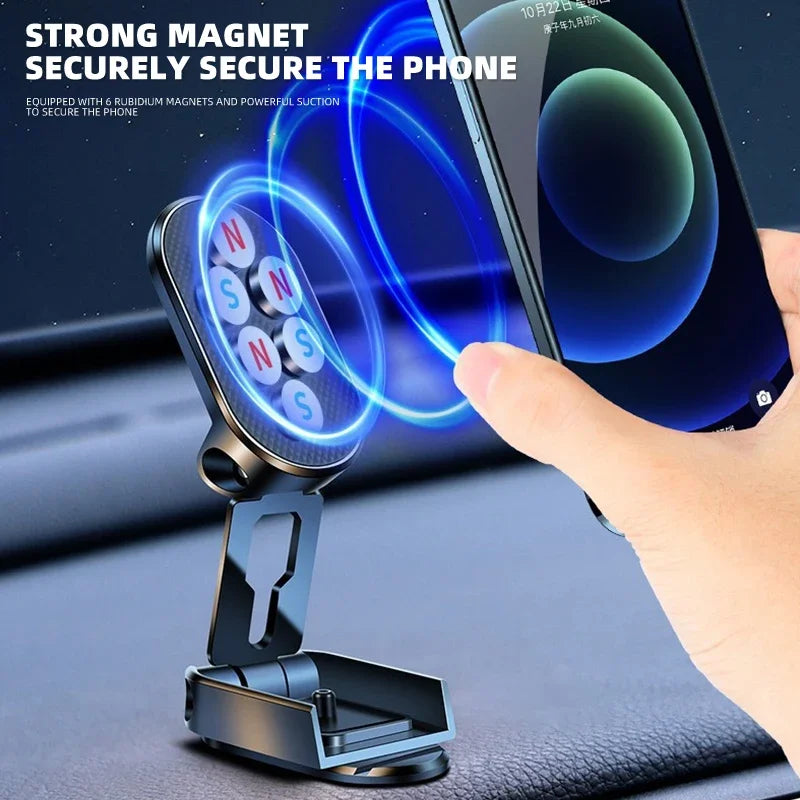Magnetic Car Phone Holder Foldable Phone Stand For Skoda Octavia MK2 MK1 2 3 A5 A7 A8 Fabia Karoq Superb Rapid Kamiq Scala