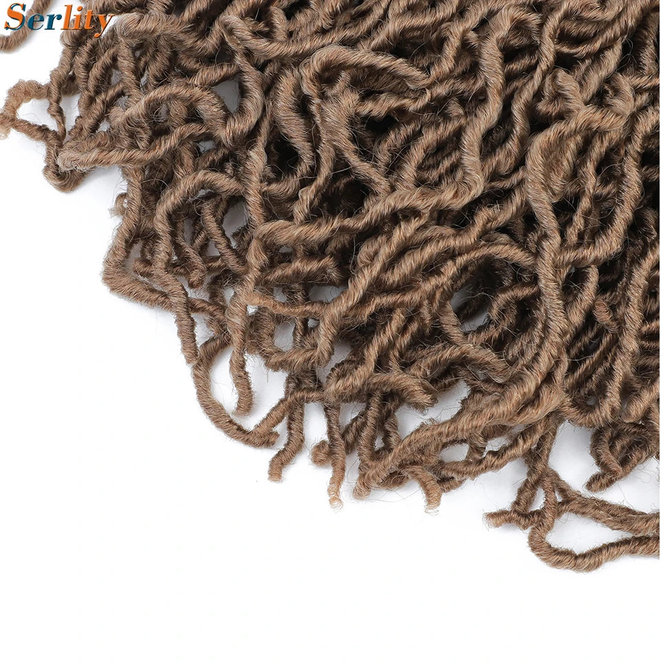 Serlity Faux Locs Extensions — 36"/24"/18" Soft Goddess Dreadlocks Crochet Hair