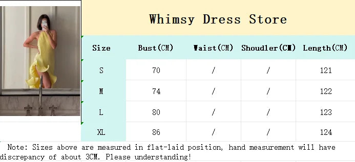 Women Romantic Yellow Halter Maxi Dress Ribbed Knit Ruffled High-slit Slim-fit Vestido 2026 Lady New Spring Trendy Fashion Robes