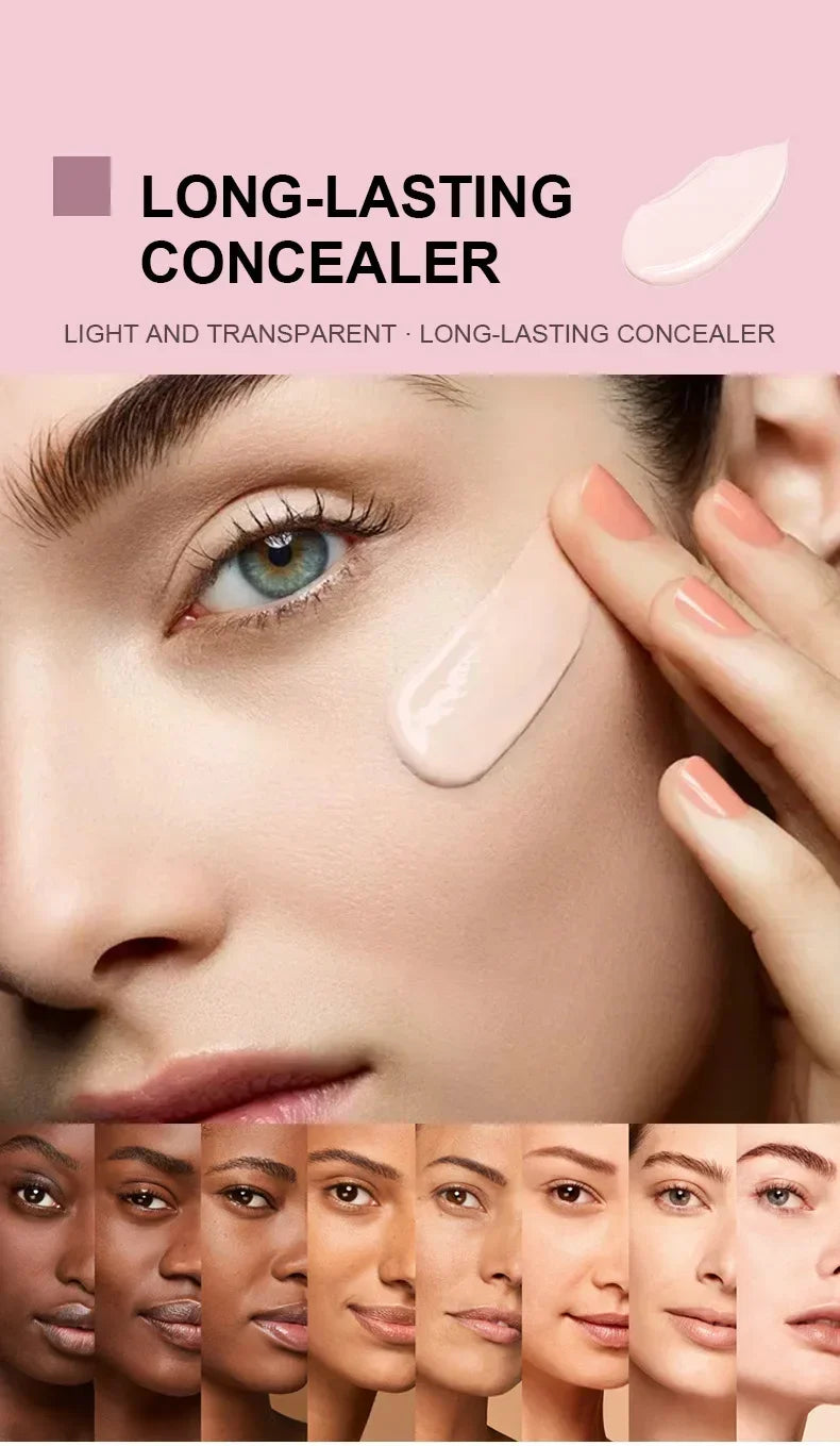 Matte Face Concealer Foundation — Long-Lasting Full-Cover Liquid