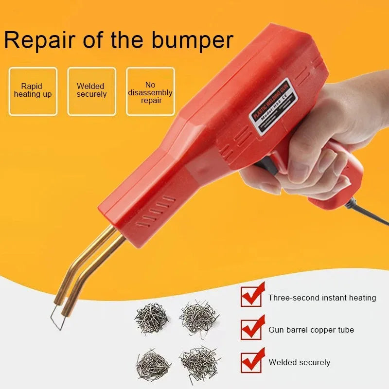Plastic Welder Welding Machine Car Bumper Soldering Gun 4 Types Staples for Bumper/Kayak/Plastic Product Repairs