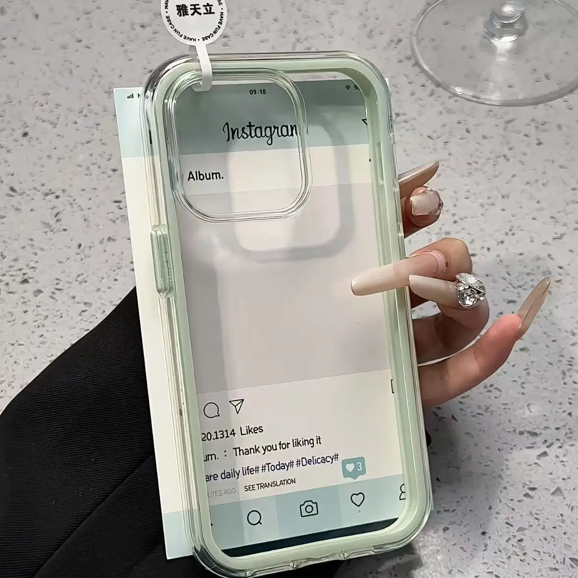 Luxury Candy Color Frame Clear Back Phone Case For iPhone 17 16 15 14 13 12 Pro Max 11 16PLUS 17 Acrylic Shockproof Bumper Cover