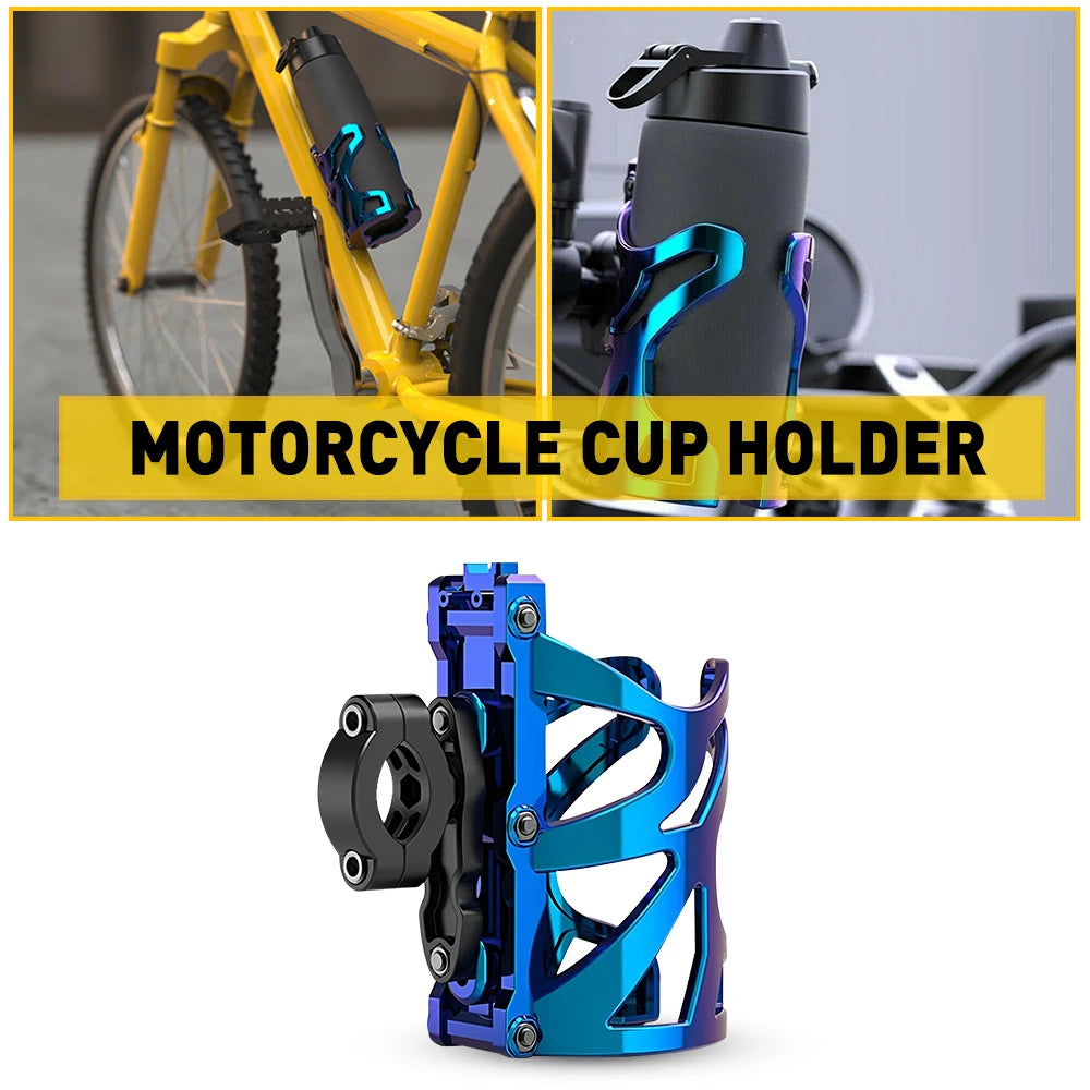 Universal Motorcycle Cup Holder | Adjustable Drink & Water Bottle Mount for Bikes and Scooters