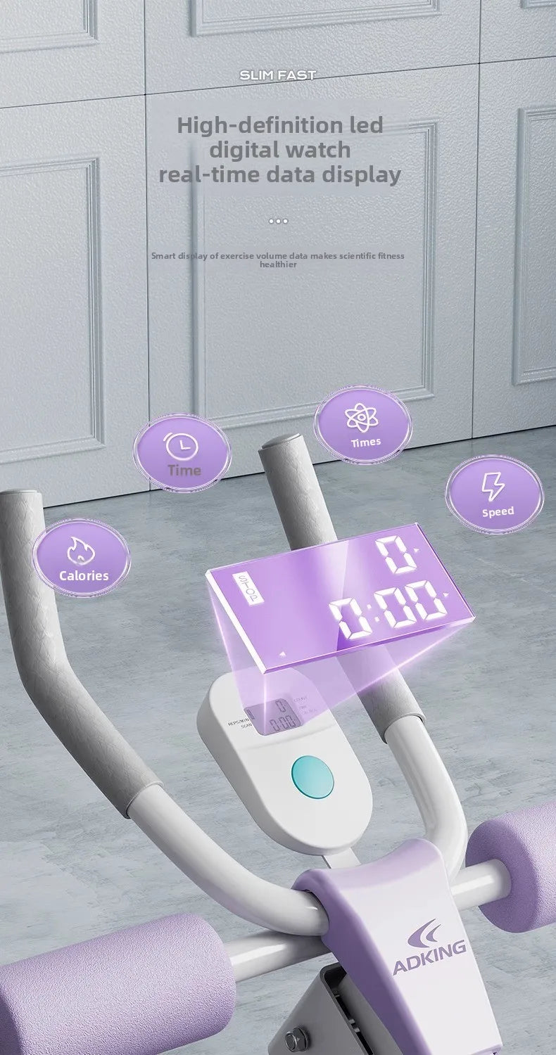 Fitness Body Shaping Machine Multifunctional Home Gym  Abdominal Waist Trainer Knee-Friendly Sliding Rail for Core & Leg Workout