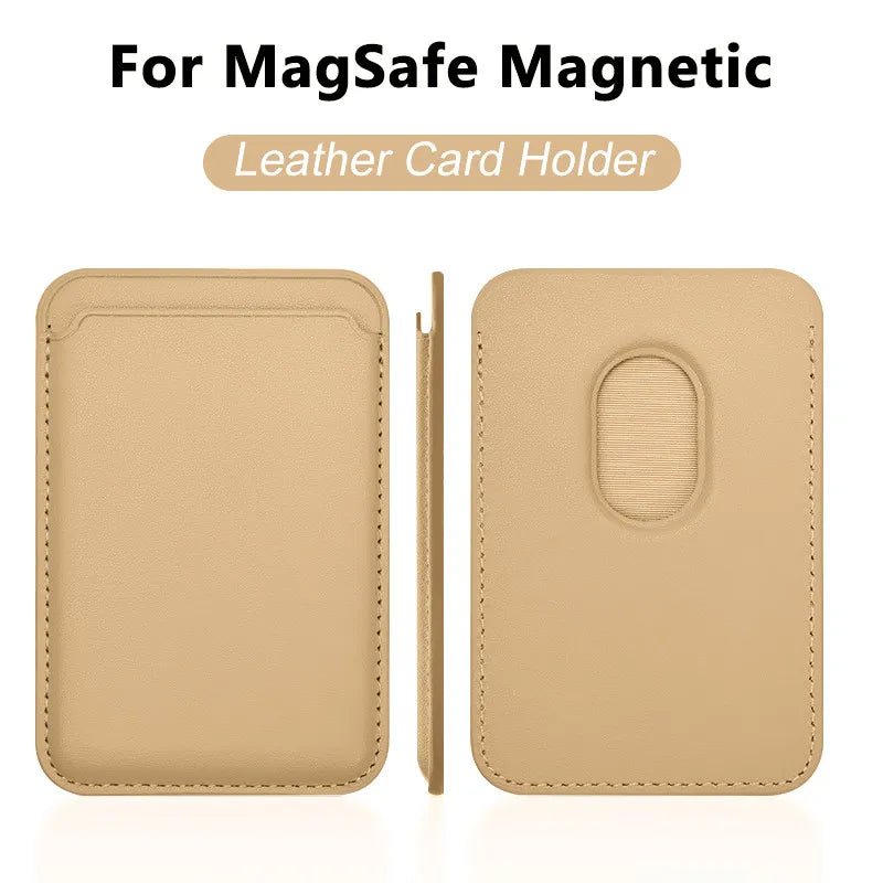Luxury For Magsafe Magnetic Leather Wallet Case For iPhone 13 17 16 14 Pro Max 15Pro S25 Card Holder Phone Bag Cover Accessories