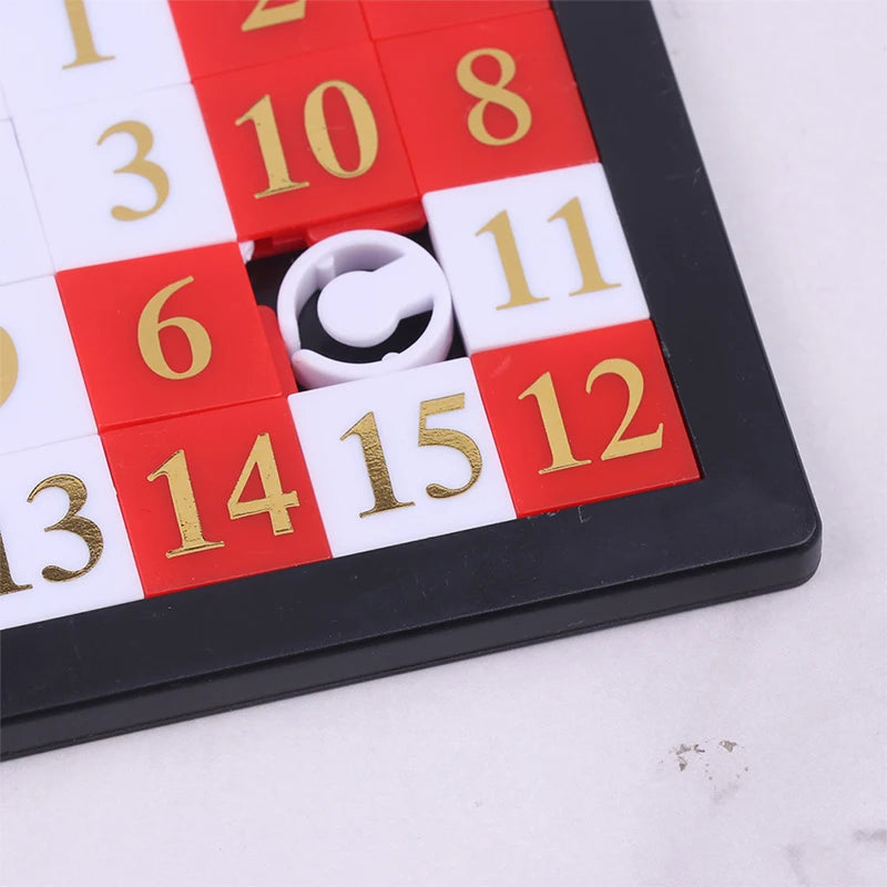 1PC 1-15 Number Slide Puzzle Brain Puzzle Games Exercise The Brain Educational Toy Developing for Children Toys