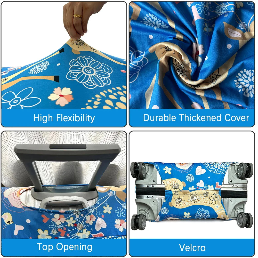 Luggage Cover Suitcase Cover Protector Suitcase For 18-32 Inch Luggage Boot Washable Prevent Scratches Travel Accessories