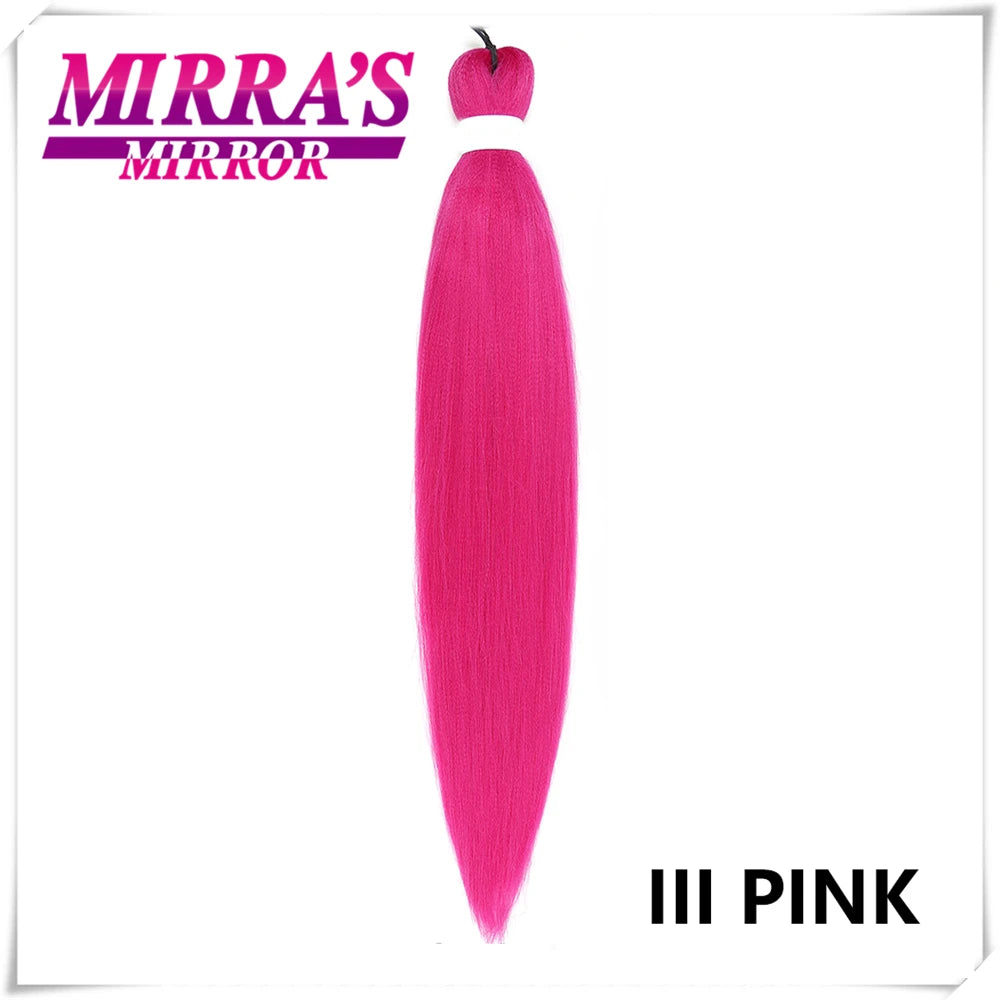 Purple Braiding Hair Extensions Pre Stretched Soft Yaki Synthetic Jumbo Braids DIY Ponytail Braid Pink Grey Orange Red Blue Hair