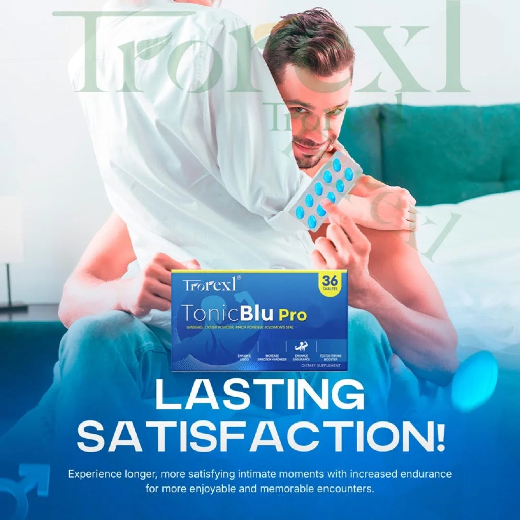HABUMAMA Trorexl-TonicBlu Pro – High-Purity Blue Pills for Natural Male Endurance & Vitality (36 Count)