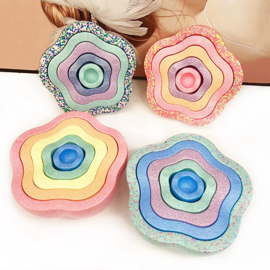 Kids Balance Stapstones Toys Sensory IntegrationFoam Toys Stapstenenen Sports Balance Toys 5pcs Set