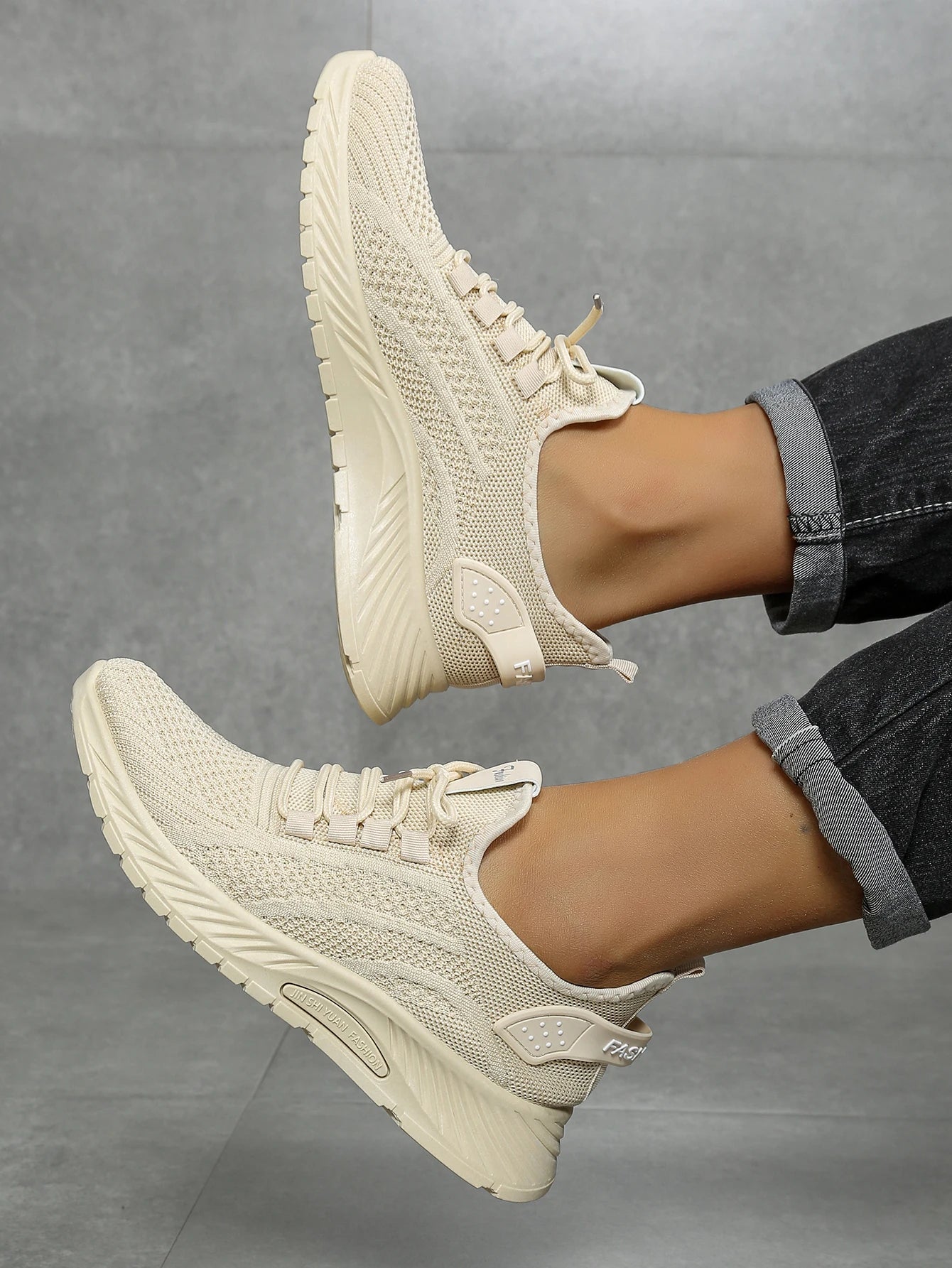 Women’s Casual Fly-Weaving Sneakers (SA1806) — Lightweight, Breathable Lace-Up | Fall 2025 Trend