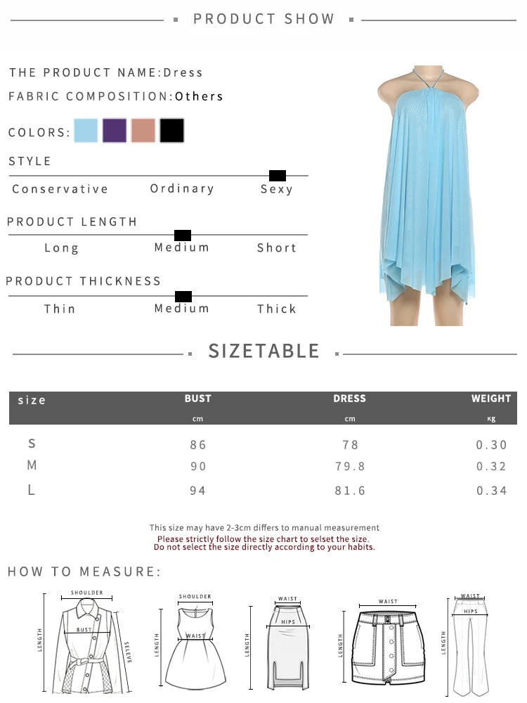 Nibber Asymmetrical Hem Dress Women Halter Bandage Sleeveless Backless Solid Beach Party Sexy 2026 Summer New Trend Mini Bodycon