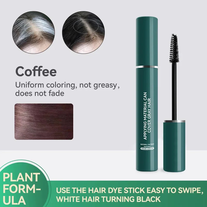 Hair Dying Stick Long Lasting Fast Staining Washable High Saturation Cover White Hair Non-toxic Not Greasy Disposable Hair Dye