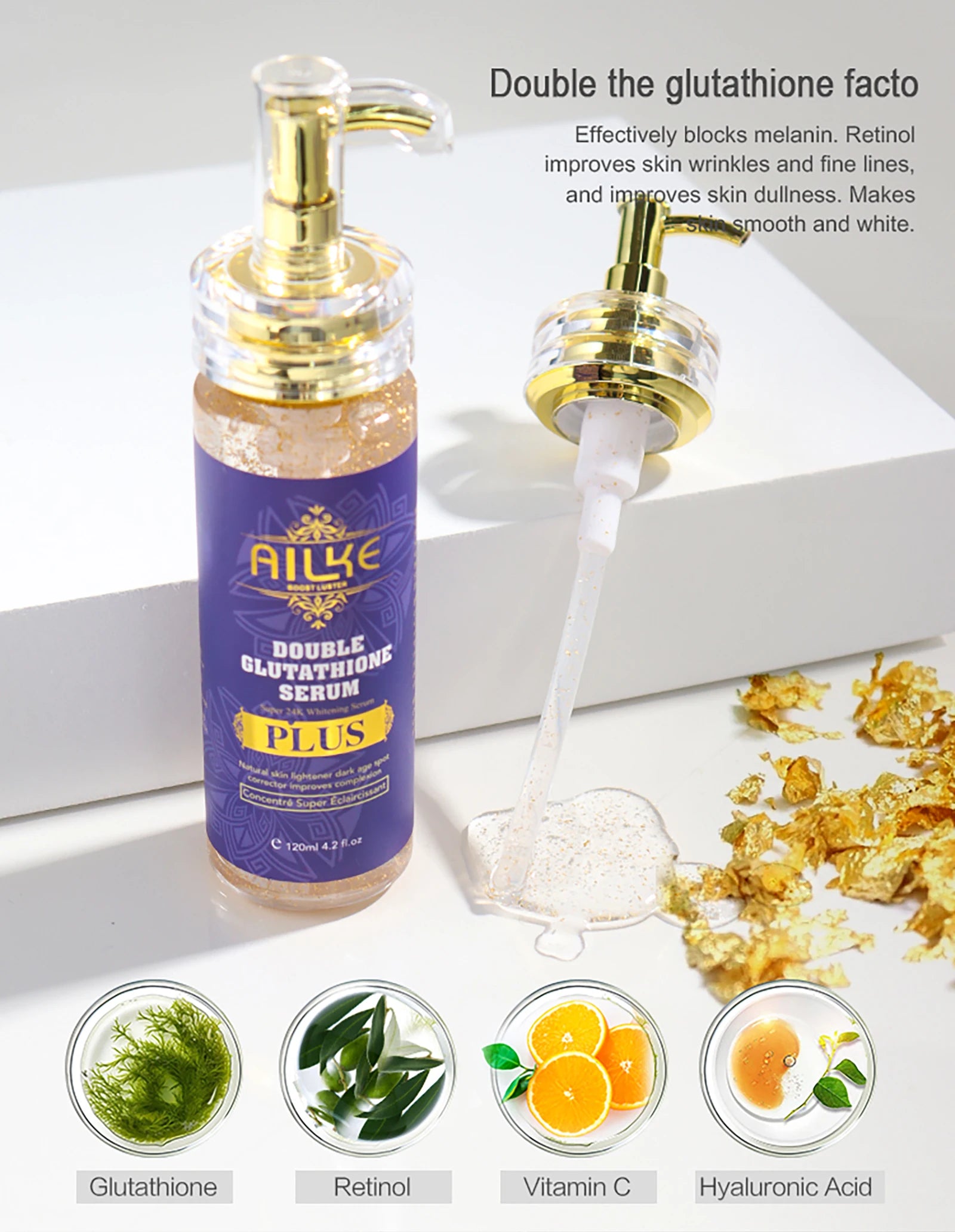 AILKE Body Milk For Brightening And Clearing Uneven Skin Tone, Moisturizes, Removes Black Spots, Supports Customized Logo