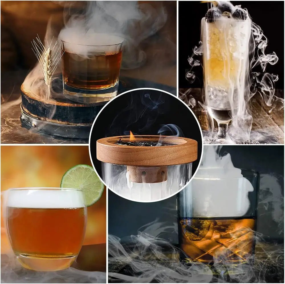 Premium Cocktail Smoker Kit for Whiskey & Bourbon Drinkers - Drink Infuser Set for Cocktails Ideal for Old Fashioned Cocktail