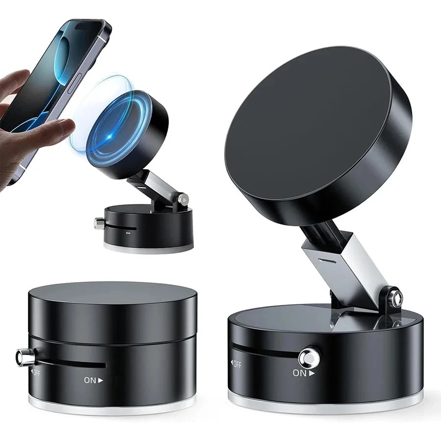 Suction Cup Magnetic Phone Holder Lazy Multi-functional Foldable Storage Holder Vacuum Suction Phone Holder