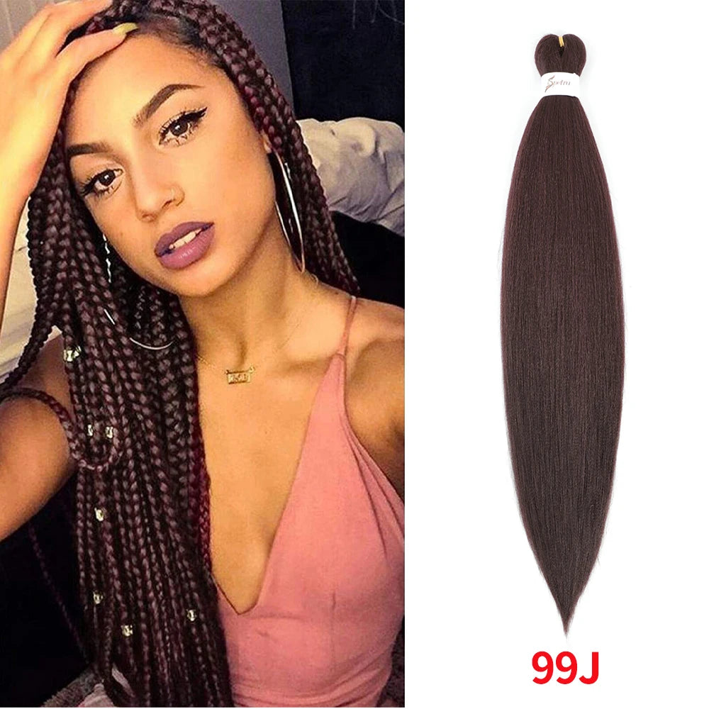 Braiding Hair Pre Stretched Synthetic Braid Extensions Jumbo Braid for Senegalese Passion Twist Box Braid Hair Bundles IPARTY