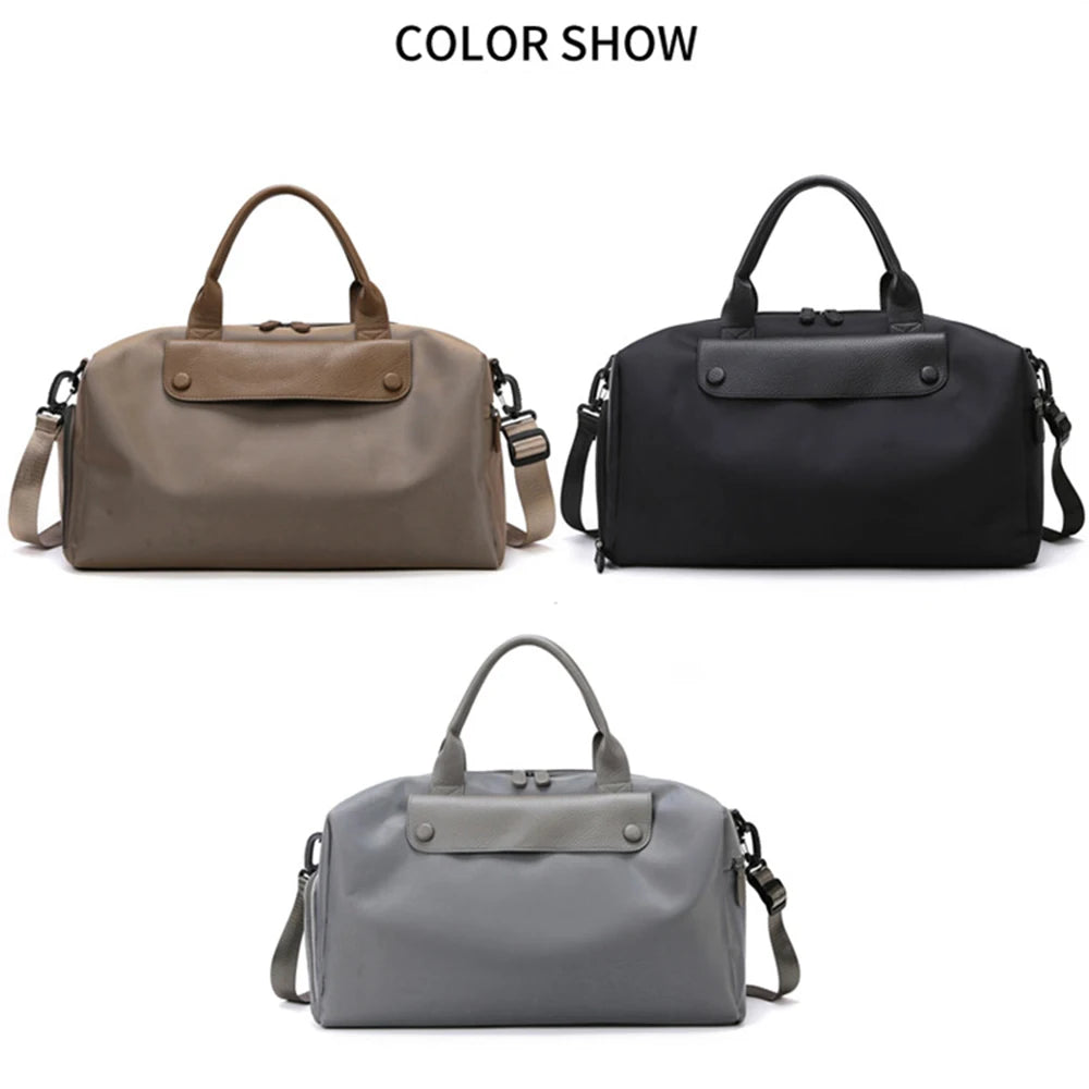 Travel Duffle Large Capacity Handbag Custom Name Canvas Business Trip Storage Bag Personalized Crossbody Bag Luggage Tote Bag