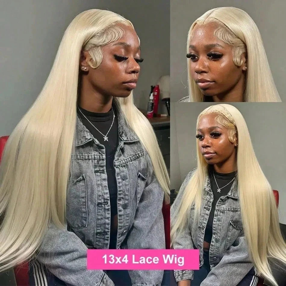 613 Blonde Lace Front Wig Human Hair 13X6 Hd Lace Frontal Wig Straight Lace Front Brazilian Plucked Human Hair Wigs For Women