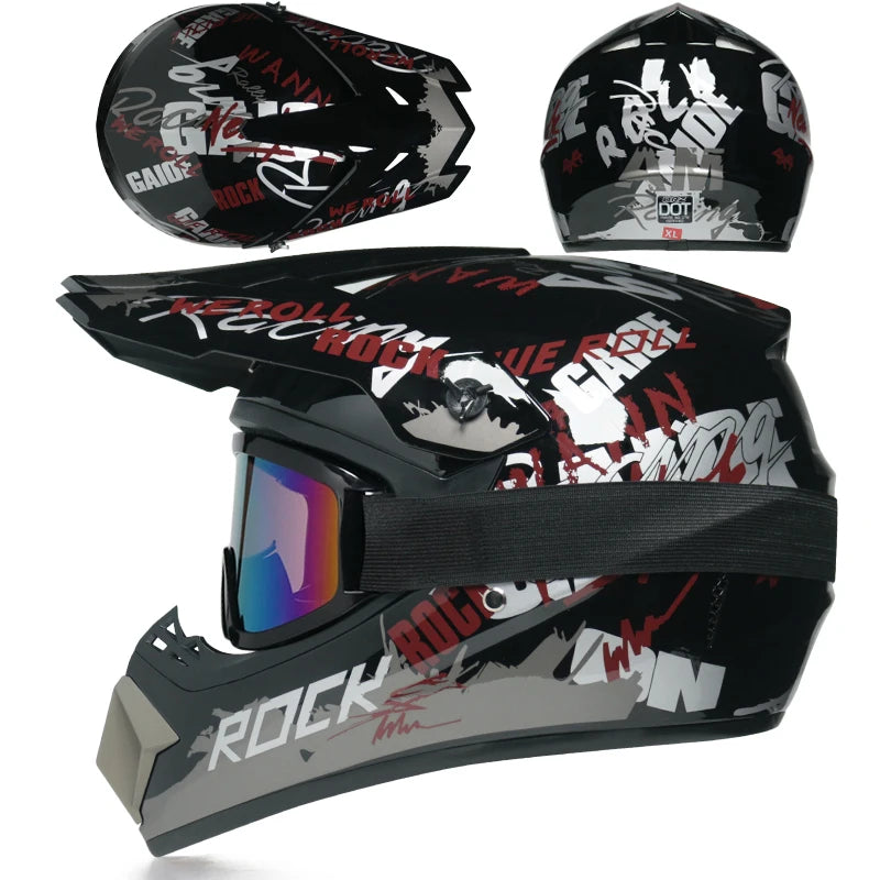 ORZ Kids Motocross Helmet | DOT-Certified Off-Road & Downhill Helmet for Children