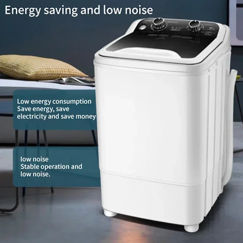 EU/UK/US 3 IN 1 Washing machine Semi-Auto household Small washing machine dormitory 7kg large capacity Washing & Shoe machine