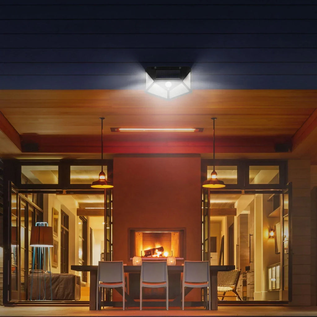 ESMARTER 100-LED Solar Motion Sensor Light (IP65, 270° Wide Beam)