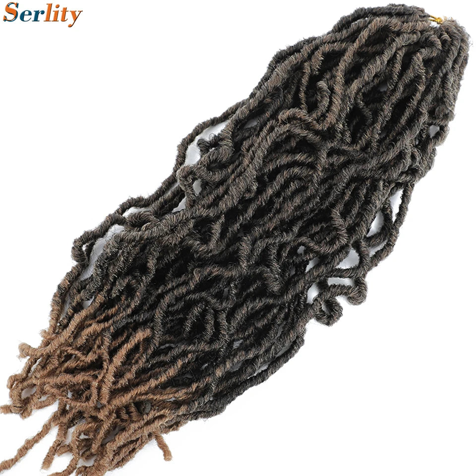 Serlity Faux Locs Extensions — 36"/24"/18" Soft Goddess Dreadlocks Crochet Hair